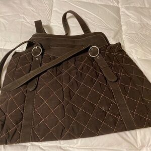Vera Bradley Large Brown Quilted Women's Bag